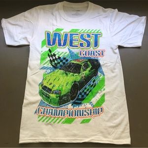 West coast tee shirt green size S